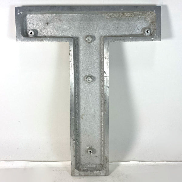 Lot 0146 | (12) Vintage American Spanjer Bros. Brushed Aluminum Letter Building Signs