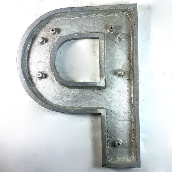 Lot 0146 | (12) Vintage American Spanjer Bros. Brushed Aluminum Letter Building Signs