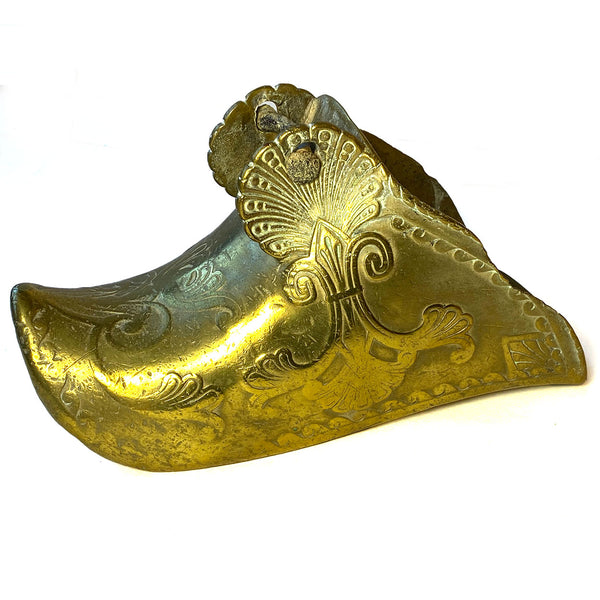South American Spanish Colonial Brass Horse Saddle Stirrup