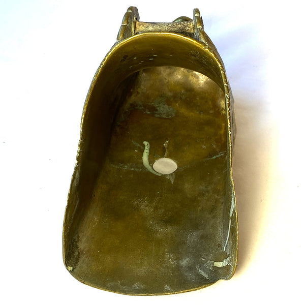 South American Spanish Colonial Brass Horse Saddle Stirrup