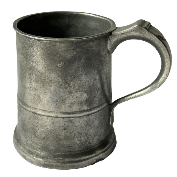 English Victorian Yorkshire Pewter 1/2 Pint Tavern Mug