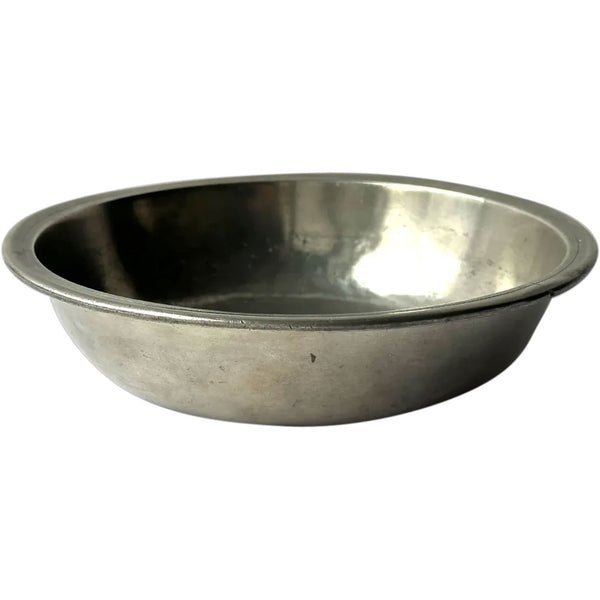 Lot 0473 | (3) Small Vintage Continental Pewter Round Wide Rim Bowls