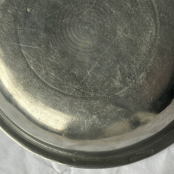 Lot 0473 | (3) Small Vintage Continental Pewter Round Wide Rim Bowls