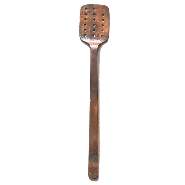 Lot 0408 | English/American Copper/Brass Crumb Scoop, Fisherman Tray, Spatula (3 pieces)