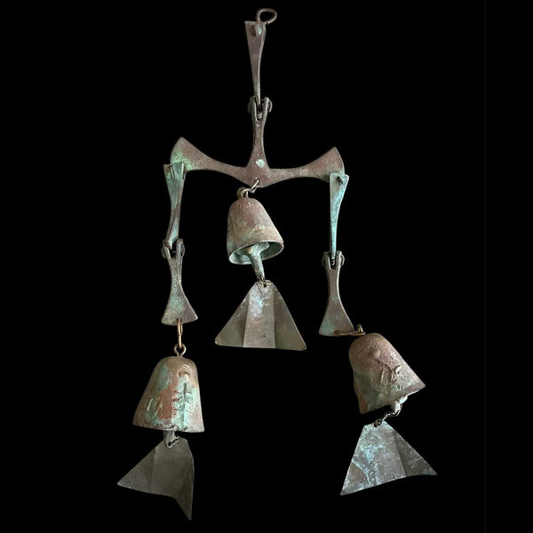 [RESERVED] American PAOLO SOLERI Verdigris Bronze Wind Chime