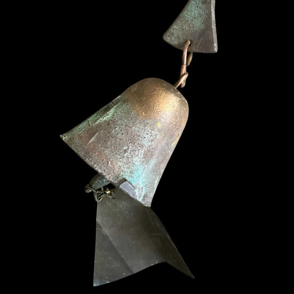 [RESERVED] American PAOLO SOLERI Verdigris Bronze Wind Chime