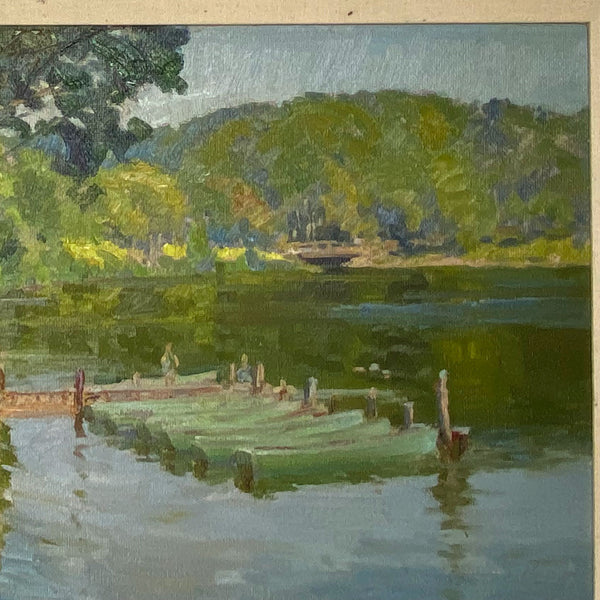 KARL C. BRANDNER Oil on Artist Board Painting, Indiana Summer