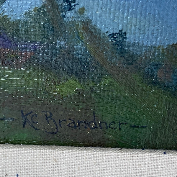 KARL C. BRANDNER Oil on Artist Board Painting, Indiana Summer