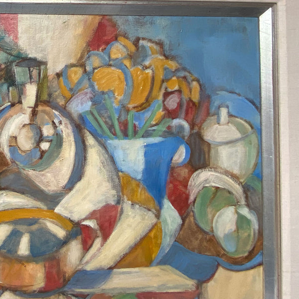 ANA MARIA CADAVAL Oil on Canvas Painting, Abstract Still Life