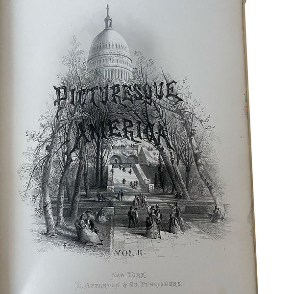 Assembled Set Two Volumes: Picturesque America by Editor William Cullen Bryant