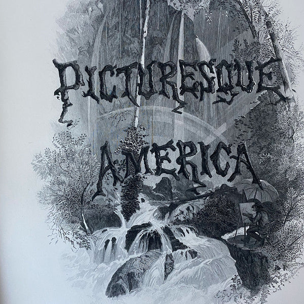 Assembled Set Two Volumes: Picturesque America by Editor William Cullen Bryant