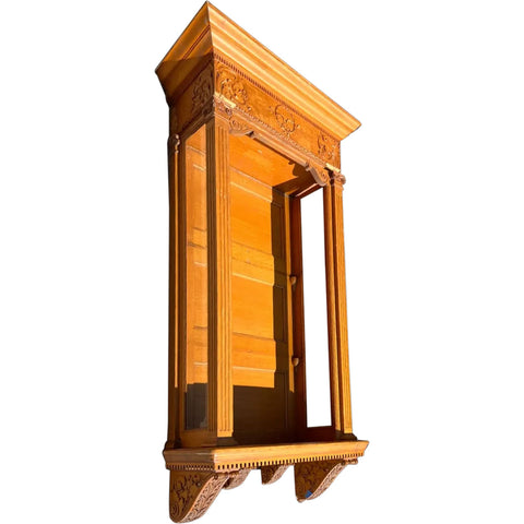 American F. E. Edbrooke Mansion Neoclassical Oak Hanging Display Shelf