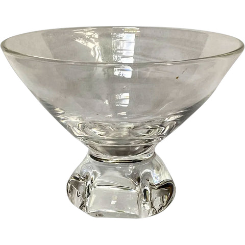 Vintage American Steuben Glass Footed Bowl