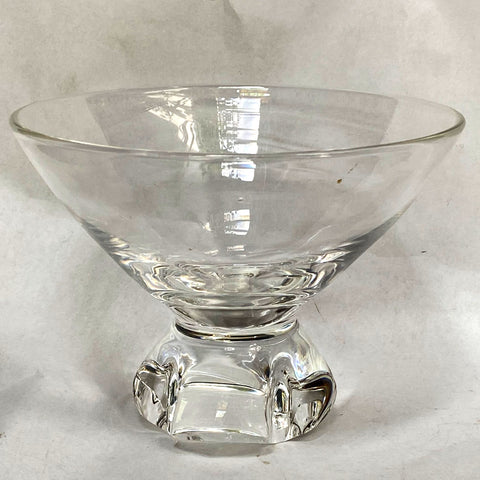 Vintage American Steuben Glass Footed Bowl