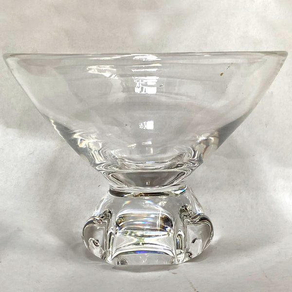 Vintage American Steuben Glass Footed Bowl