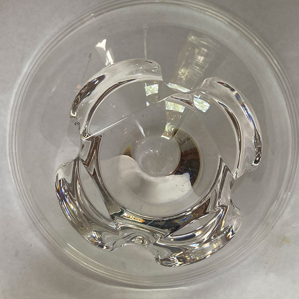 Vintage American Steuben Glass Footed Center Bowl