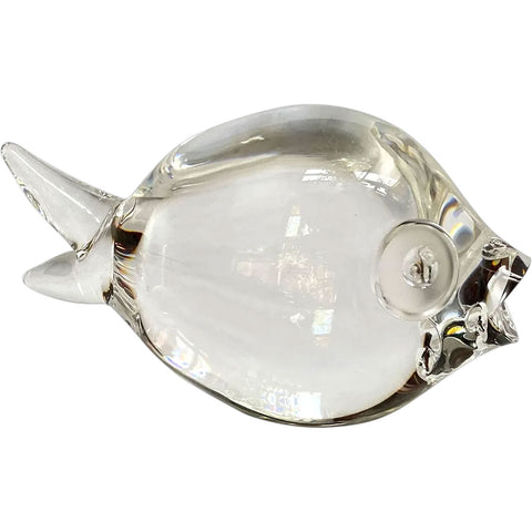 Large Vintage American George L. Thompson for Steuben Crystal Fish