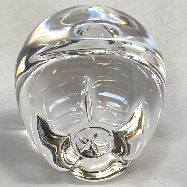 Vintage American Angus McDougall for Steuben Crystal Apple Paperweight