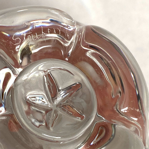 Vintage American Angus McDougall for Steuben Crystal Apple Paperweight