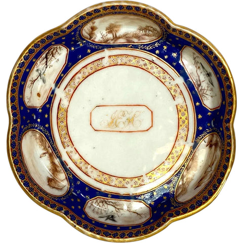 Small Chinese Export Porcelain Lobed Side Plate