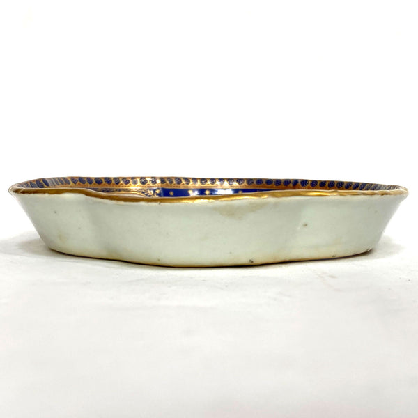 Small Chinese Export Porcelain Lobed Side Plate