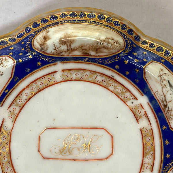 Small Chinese Export Porcelain Lobed Side Plate