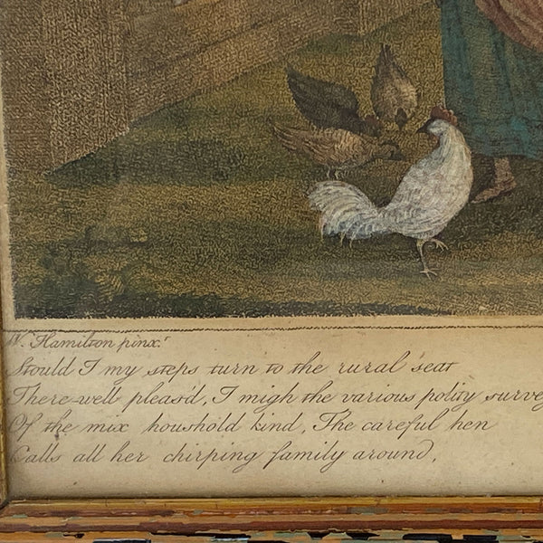 Four FRANCESCO BARTOLOZZI Color Stipple Engravings, Months, after William Hamilton