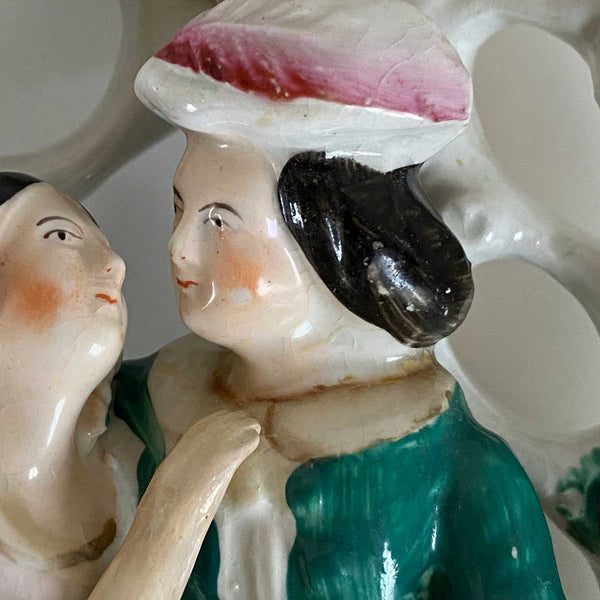 Lot 0467 | Two English Staffordshire Pottery Flatback Figural Groups