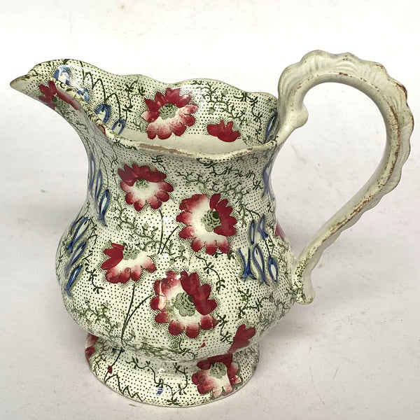 English Zachariah Boyle Royal Chintz Earthenware Transferware Pitcher