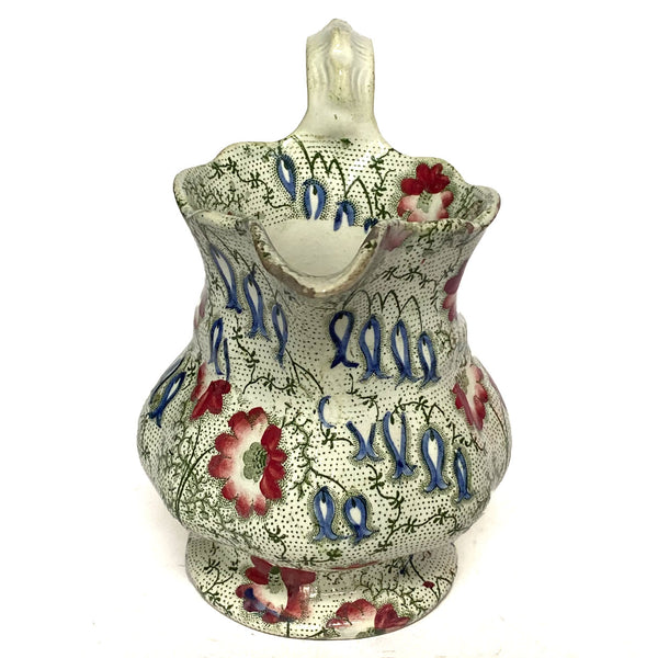 English Zachariah Boyle Royal Chintz Earthenware Transferware Pitcher