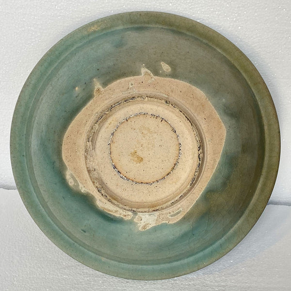 Large Thai Sawankhalok Celadon Stoneware Bowl