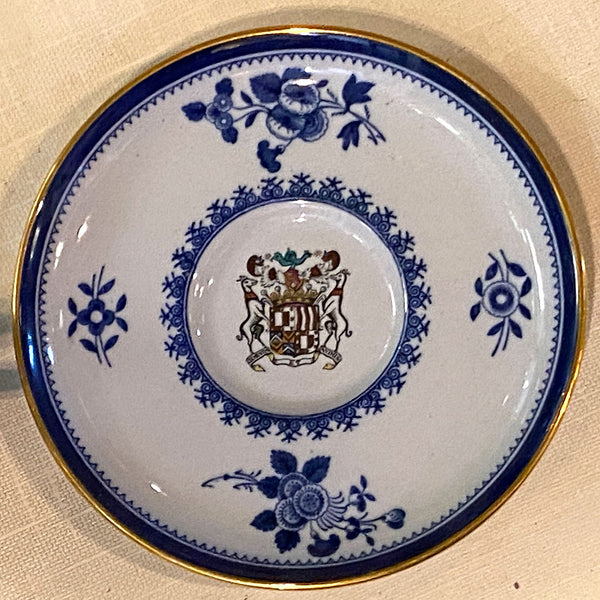 Lot 0464 | Set 10 English Copeland Spode New Stone Gloucester Armorial Cups and Saucers (23 pieces)