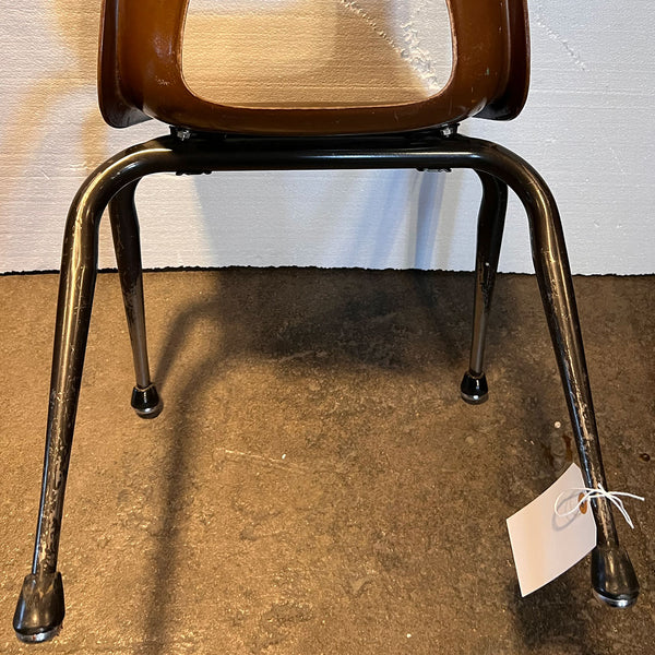 American Brunswick Mid Century Modern Molded Fiberglass and Chrome Child's Chair