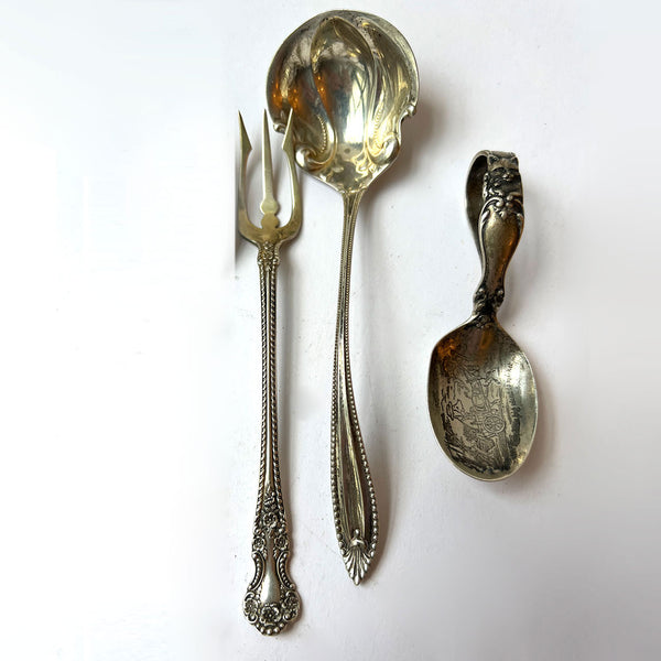 Collection of American Sterling Silver Flatware and Porringer [7 pieces]