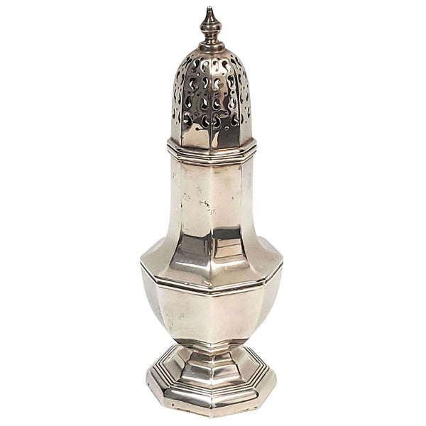 English William Hutton & Sons Sterling Silver Sugar Caster / Muffineer