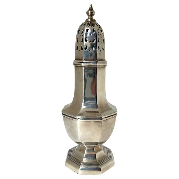 English William Hutton & Sons Sterling Silver Sugar Caster / Muffineer