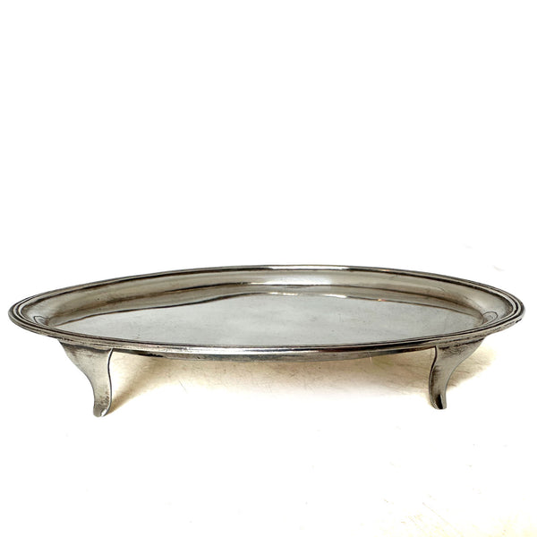 English George III Thomas Wallis II Sterling Silver Oval Teapot Stand