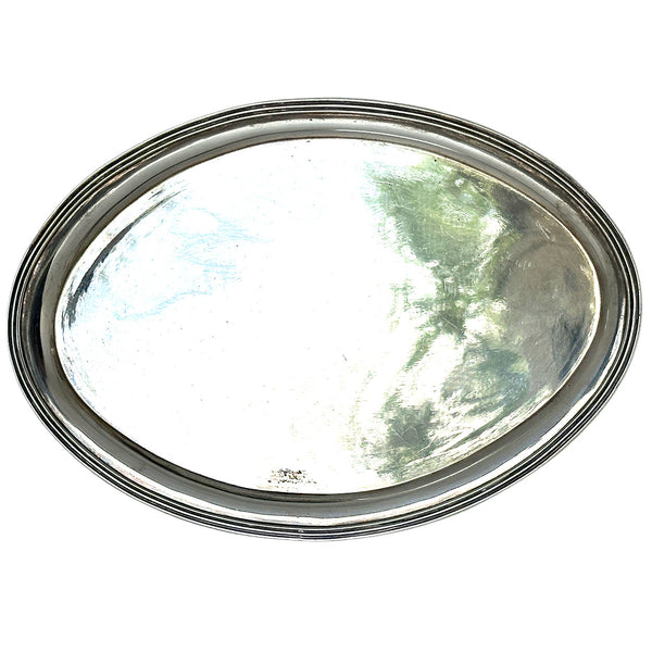 English George III Thomas Wallis II Sterling Silver Oval Teapot Stand