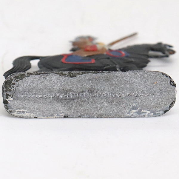 Lot 0410 | Five Vintage European Painted Tin/Lead Miniature Toy Figures on Horseback