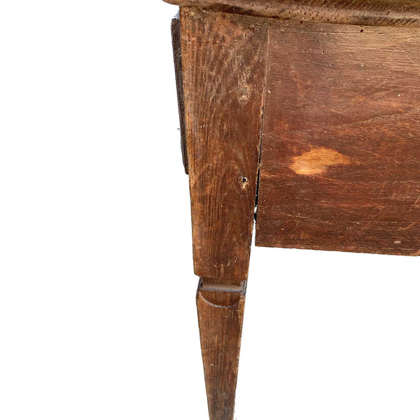 Portuguese Chestnut Two-Drawer Side Table