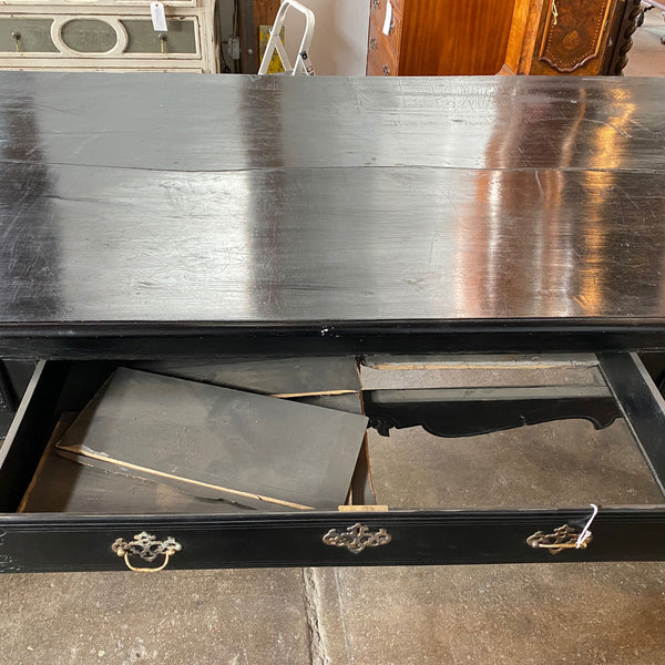 Lot 0151 | Important Large Indo-Portuguese Ebonized Teak Library Desk