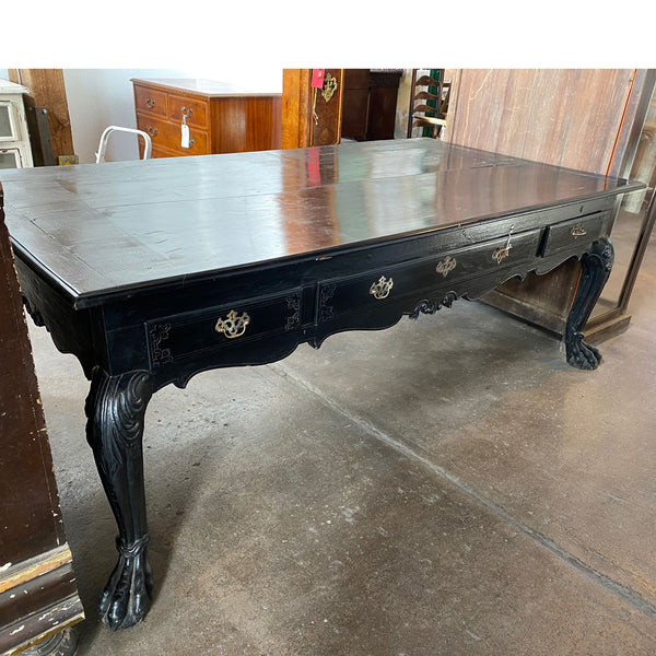 Lot 0151 | Important Large Indo-Portuguese Ebonized Teak Library Desk