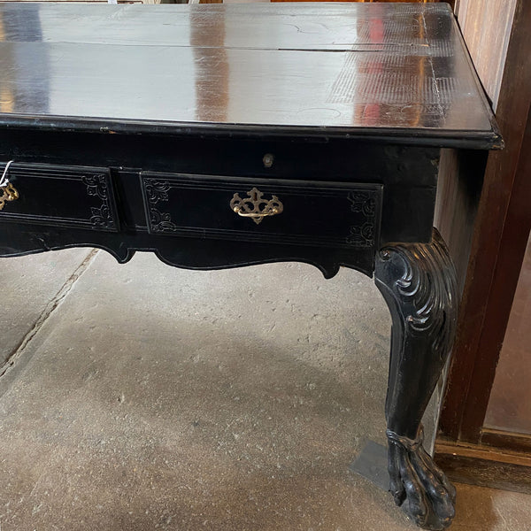 Lot 0151 | Important Large Indo-Portuguese Ebonized Teak Library Desk