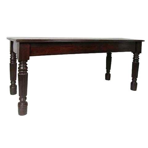 Large Anglo Indian Rosewood Rectangular Dining Table / Desk