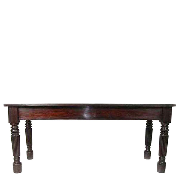 Large Anglo Indian Rosewood Rectangular Dining / Library Table