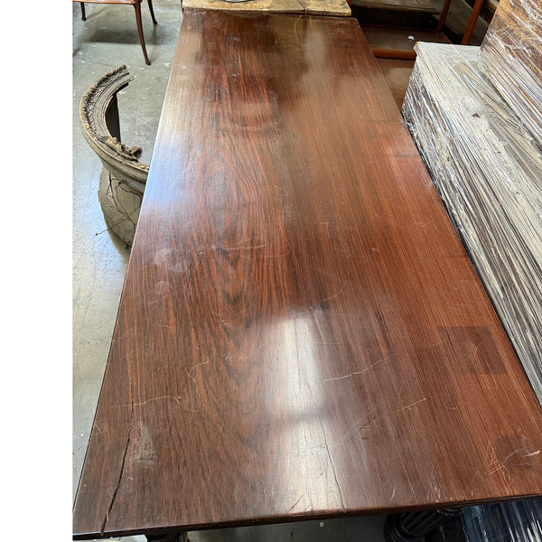 Large Anglo Indian Rosewood Rectangular Dining / Library Table