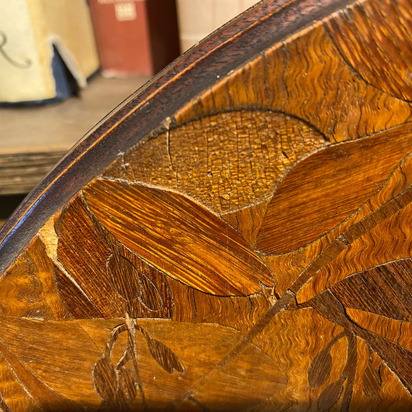 French LOUIS MAJORELLE Art Nouveau Marquetry Mahogany Desk (Escritoire)