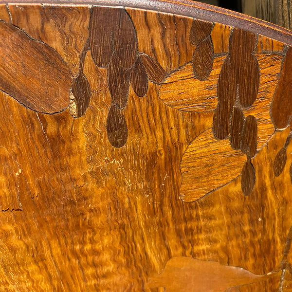 French LOUIS MAJORELLE Art Nouveau Marquetry Mahogany Desk (Escritoire)