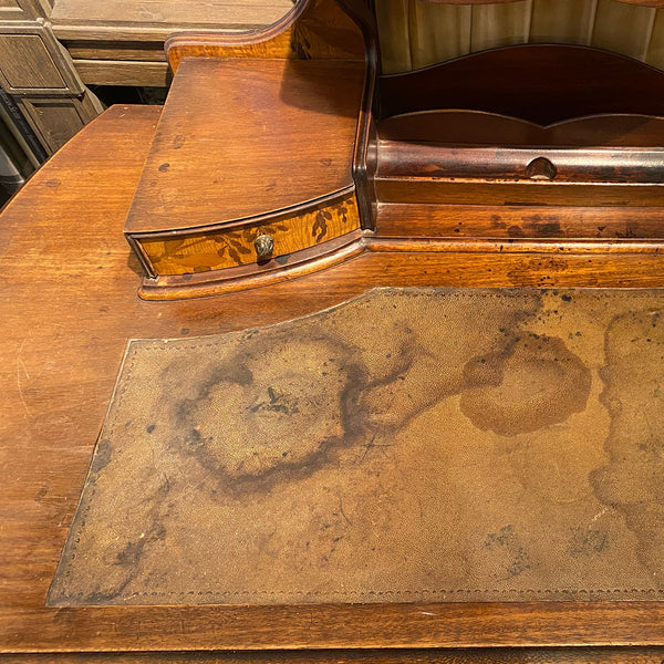 French LOUIS MAJORELLE Art Nouveau Marquetry Mahogany Desk (Escritoire)