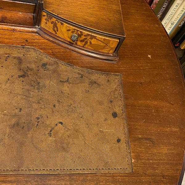 French LOUIS MAJORELLE Art Nouveau Marquetry Mahogany Desk (Escritoire)